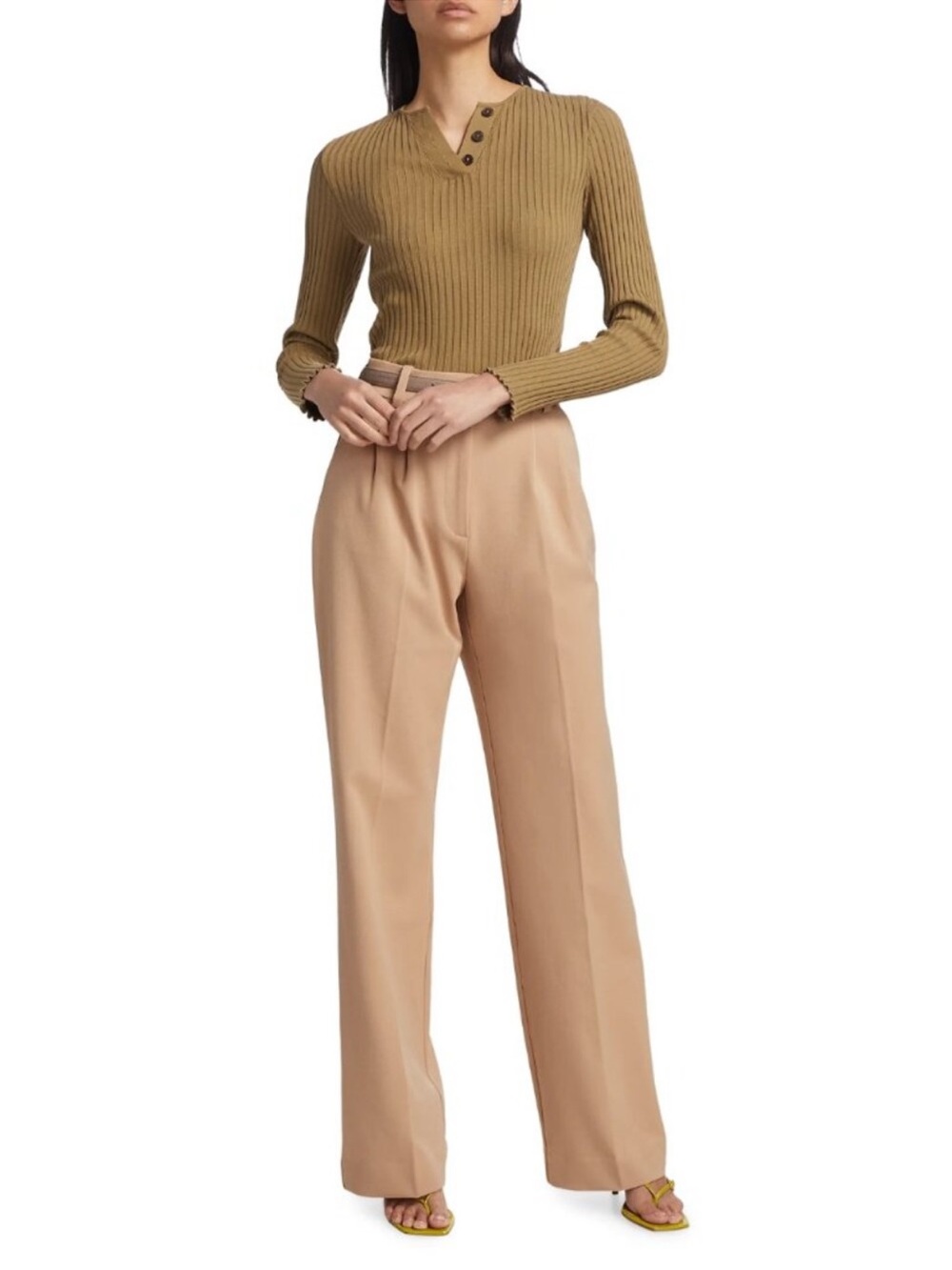Favorite Daughter The Favorite Pleated Wide-Leg Pants Size 6